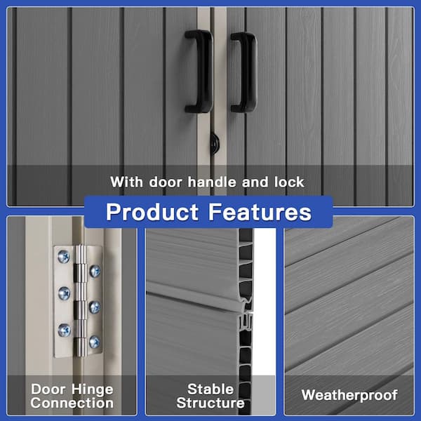 Sizzim 52 in. W x 28.3 in. D x 74.8 in. H White Plastic Vertical