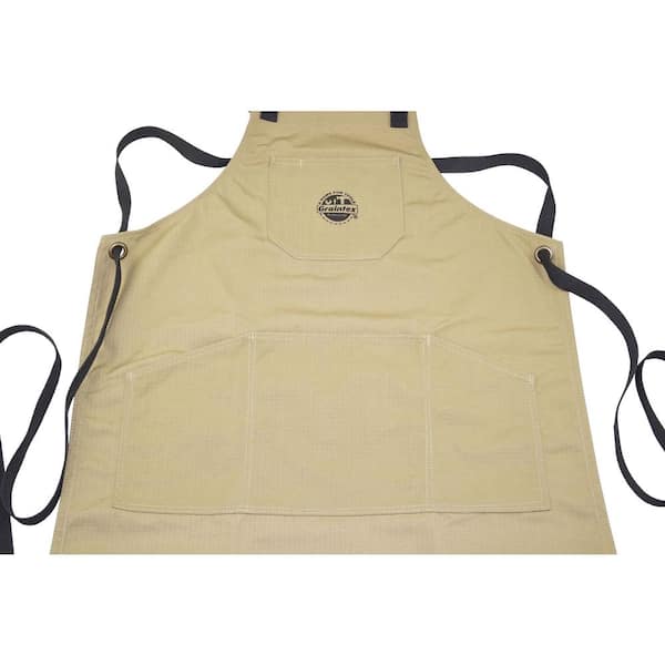 Black Heavy Duty BBQ Tools Set Bag Pocket Belt Pouch Apron CanvasKitchen Cook 