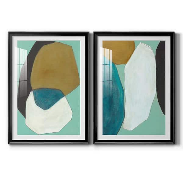 Wexford Home Boulder I by Wexford Homes 2-Pieces Framed Abstract Paper Art Print 26.5 in. x 36.5 in.