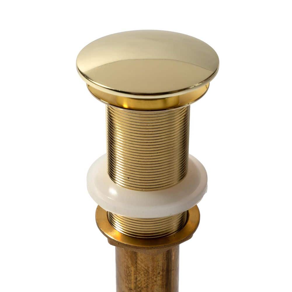 SinkSense 1.5 in. Pop-Up Sink Drain in Satin Gold for use without Overflow Hole price history on PriceWatchPro