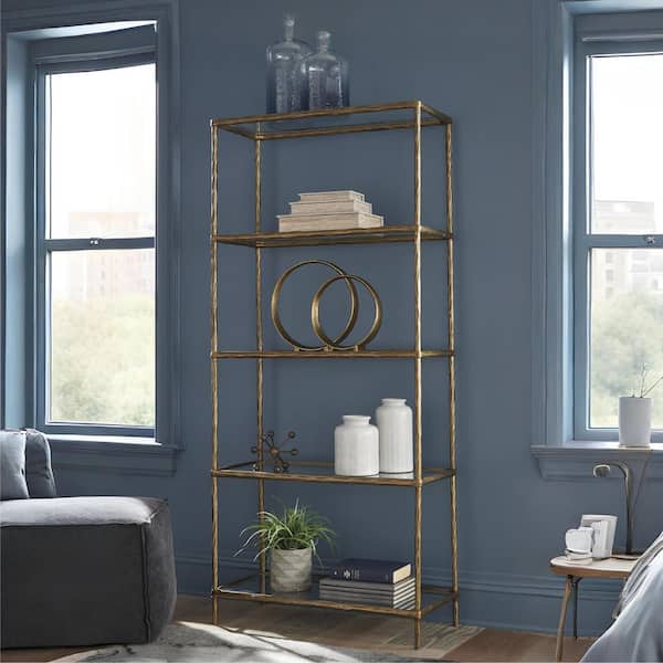 Signature DESIGN BY ASHLEY Ryandale 72.5 in. Tall Antique Brass