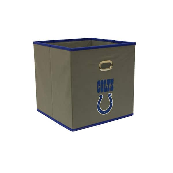 MyOwnersBox 11 in. H x 11 in. W x 10 in. D Gray Fabric Cube Storage Bin