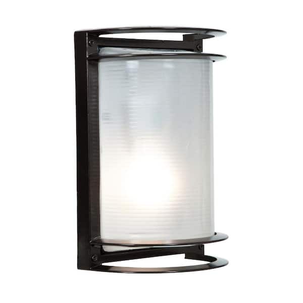 Access Lighting Nevis 7 in. 1-Light Bronze LED Outdoor Wall Mount Sconce