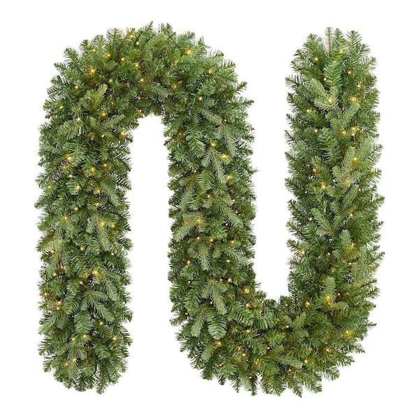 9 ft. Grand Duchess Twinkling Balsam Fir LED Pre-Lit Artificial Christmas Garland G1