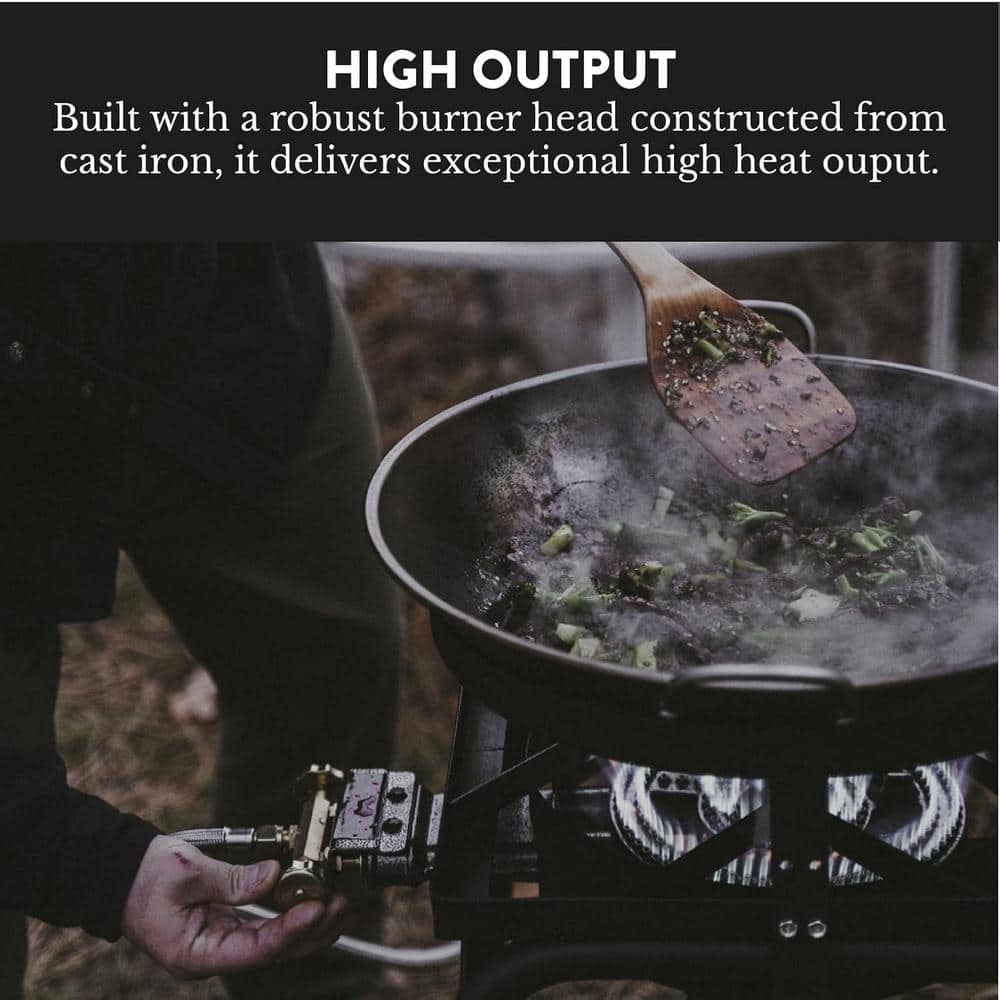 Black Steel Freestanding Single Burner Propane Grill
