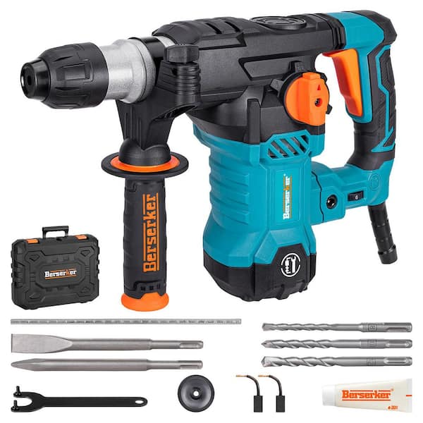 12.5 Amp 1-1/4 in. Corded Variable Speed SDS-Plus Concrete/Masonry Rotary Hammer Drill with Carrying Case