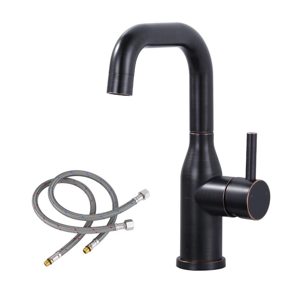 Single Handle Bar Faucet with 360° Spout Swivel and Supply Lines in Oil Rubbed Bronze price history on PriceWatchPro