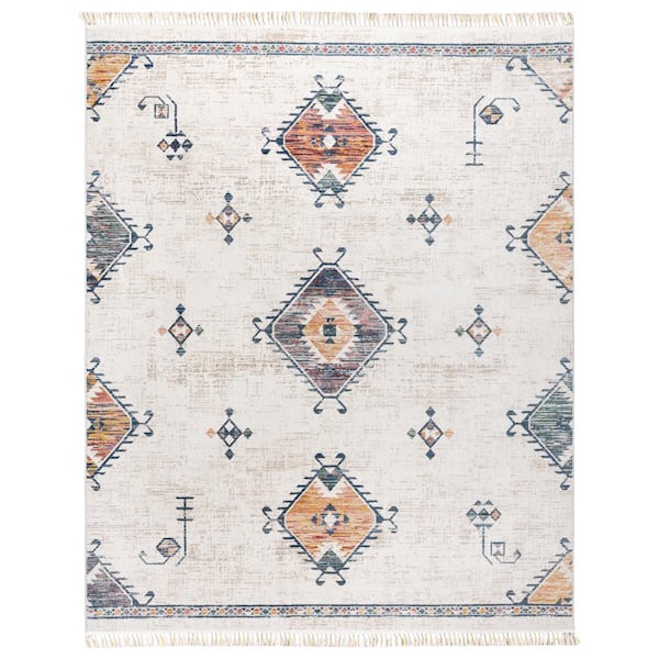 Gertmenian Amiens Hvar Cream Tradional Moroccan Indoor Area Rug, 5'x7'