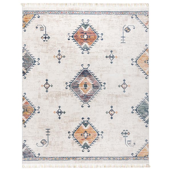 Gertmenian Amiens Hvar Cream Tradional Moroccan Indoor Area Rug, 6'x9'