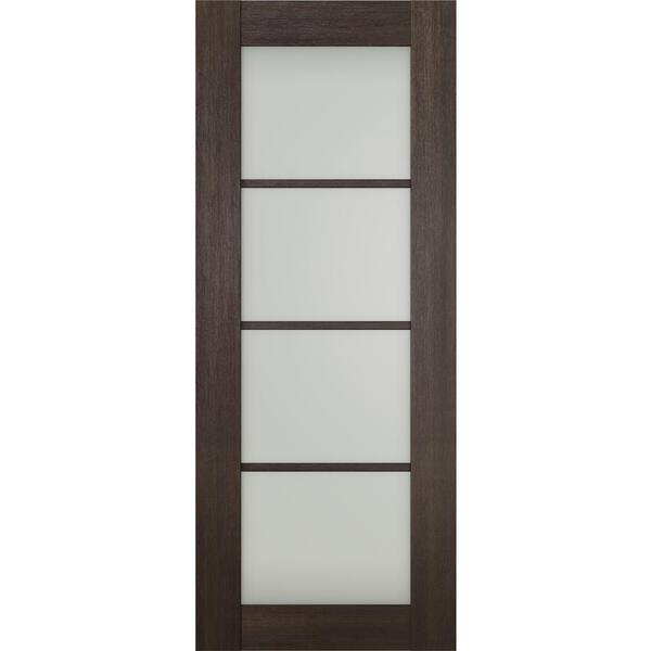 Belldinni Vona 4 Lite 18 In X 96 In No Bore Composite 4 Lite Frosted Glass Veralinga Oak Wood