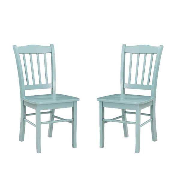 Boraam Equestrian Green Colorado Wood Dining Chairs (Set of 2)