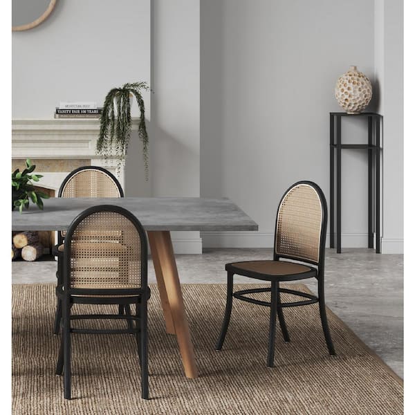 Paragon Black and Cane Dining Side Chair 2.0 (Set of 2)