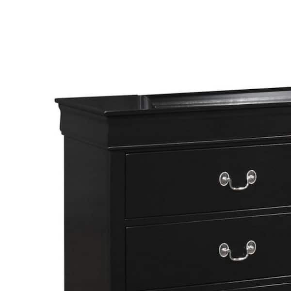 Black dresser without deals mirror