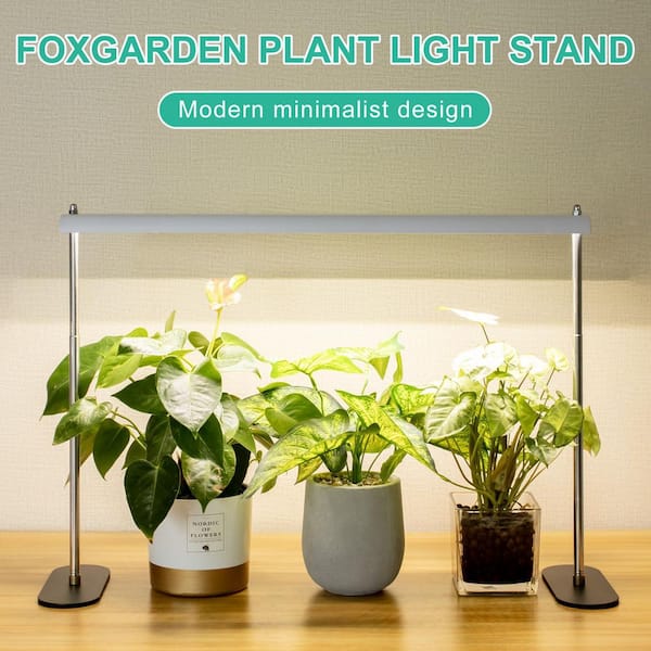 21.65 in. LED Grow Light Stand with Adjustable Height, 6 Dimming Levels and 4/8/12H Timer for Indoor Plants