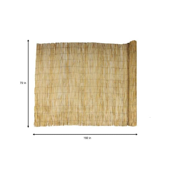 Vigoro 6 Ft H X 16 Ft W Natural Reed Garden Fencing The Home Depot