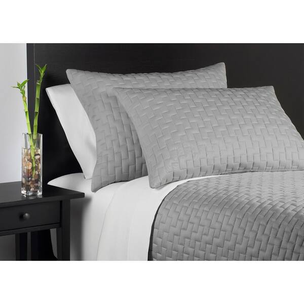 Caro Home Rayon From Bamboo Black Pearl King Coverlet Set