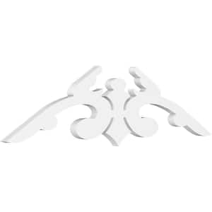 1 in. x 36 in. x 10-1/2 in. (7/12) Pitch Milton Gable Pediment Architectural Grade PVC Moulding