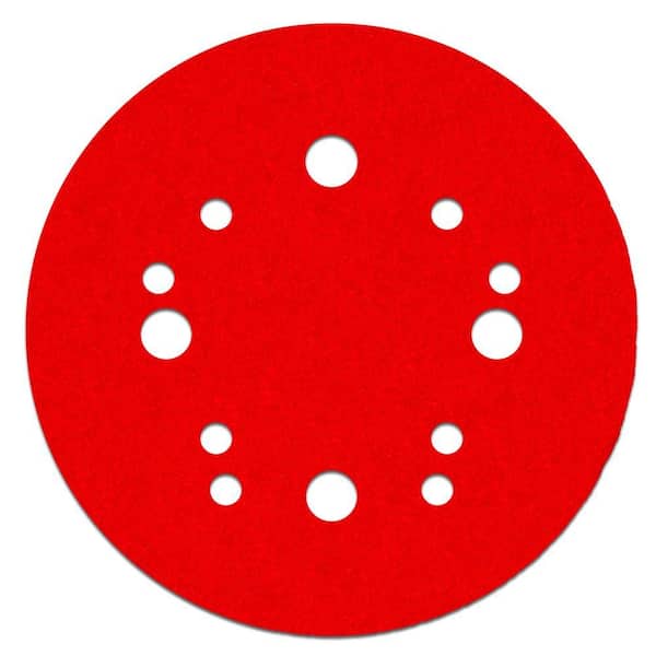 5 in. 320 Grit Ultra Fine Universal Hole Random Orbital Sanding Disc with Hook and Lock Backing (15-Pack)
