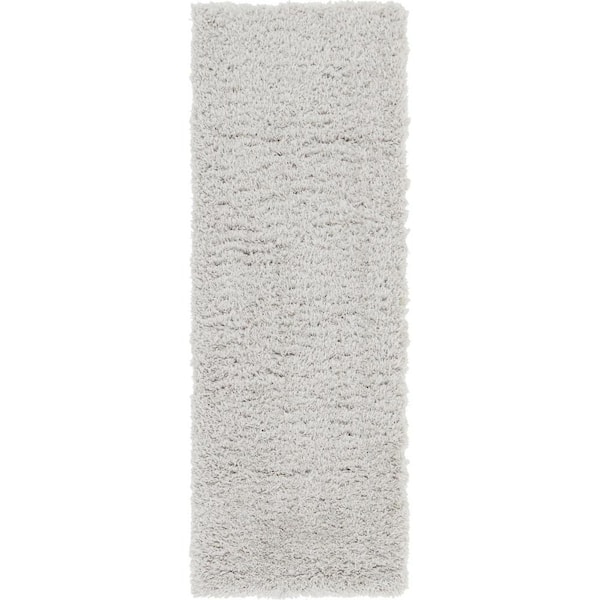 Shag Silver Screen 2 ft. x 6 ft. Runner Rug