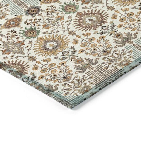 Chantille Machine Washable Indoor/Outdoor Abstract ACN2251 Ivory 10 ft. x 14 ft. Area Rug