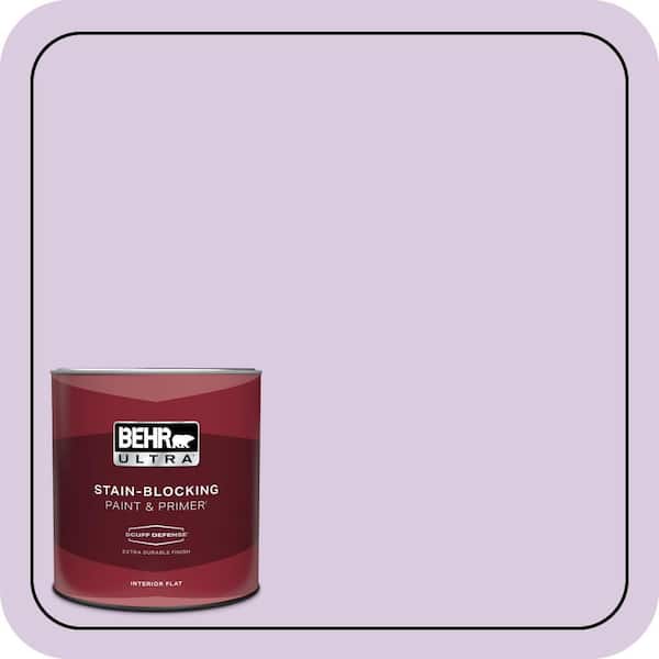 BEHR ULTRA 1 qt. #660C-2 Violet Mist Extra Durable Flat Interior Paint & Primer