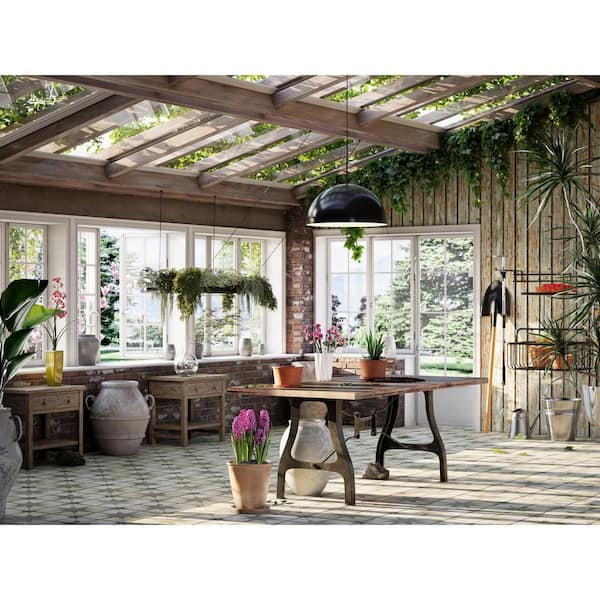 Perimeter Collection 23.62 in. 1-Light Matte Black Mid-Century Modern Pendant with Metal Shade