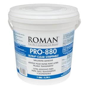ROMAN PRO-880 1 gal. Ultra Clear Strippable Wallpaper Adhesive