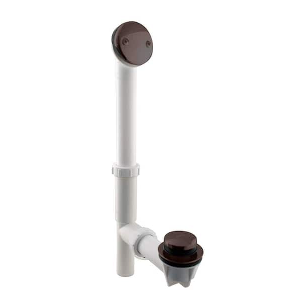 Westbrass 1-1/2 in. Poly Adjustable Tip-Toe Bath Waste and Overflow, Oil Rubbed Bronze