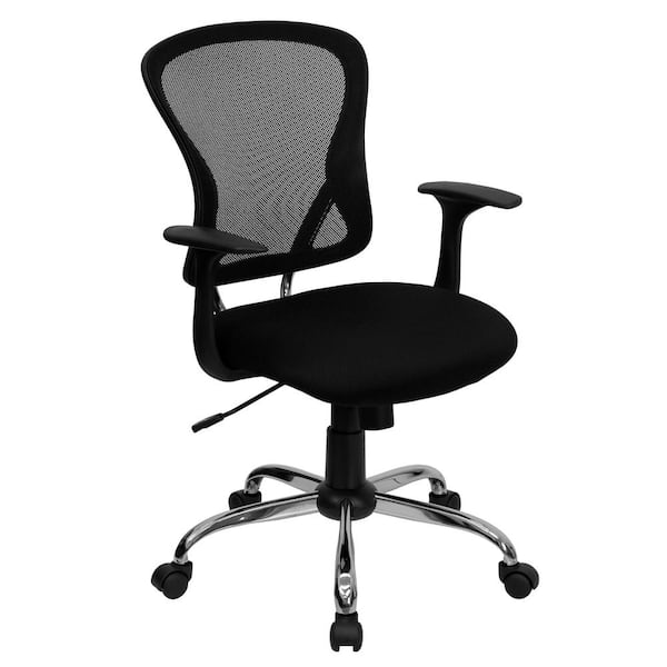 Flash Furniture Ergonomic Mesh Office Desk Chair in Black