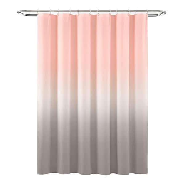 Lush Decor 72 in. x 72 in. Leah Shower Curtain Gray/Purple Single