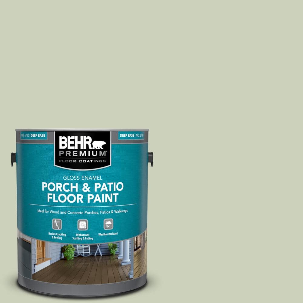 BEHR PREMIUM 1 gal. PPU1009 Chinese Jade Gloss Enamel Interior/Exterior Porch and Patio Floor