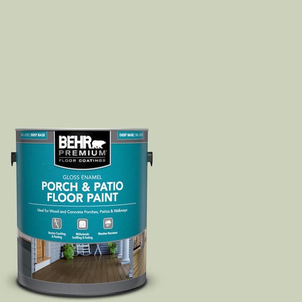 1 gal. #PPU10-09 Chinese Jade Gloss Enamel Interior/Exterior Porch and Patio Floor Paint