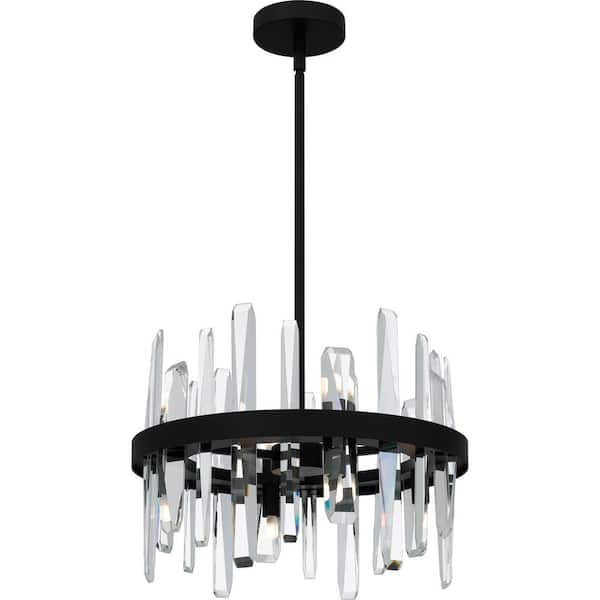 Quoizel Regal 8-Light Matte Black Pendant Light