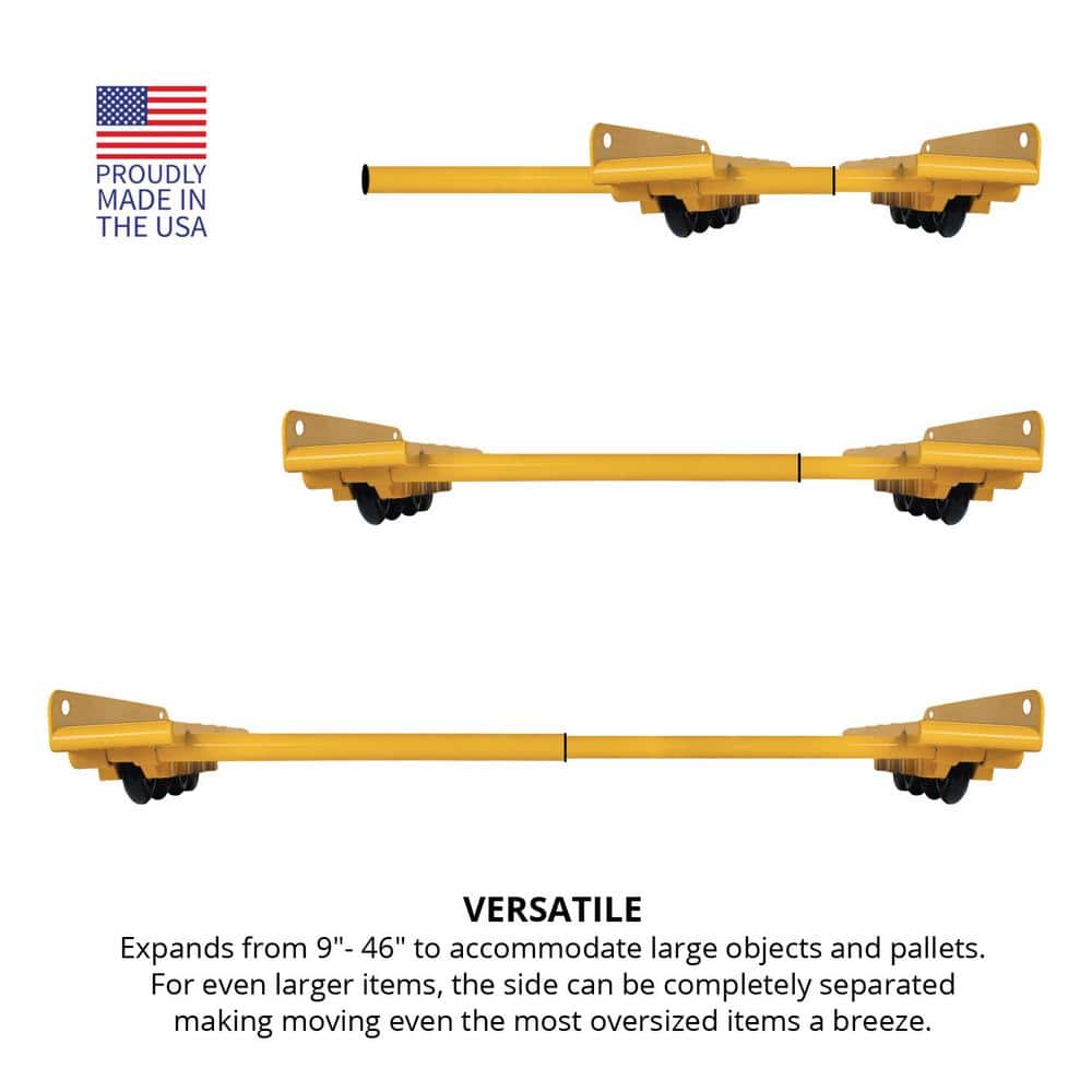 Rhino Cart Yellow All Terrain Moving Dolly with Steel Frame