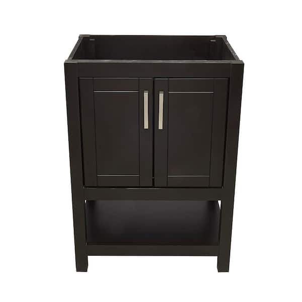 Ella Taos 25 in. W x 19 in. D x 35 in. H Bath Vanity Cabinet without Top in Espresso