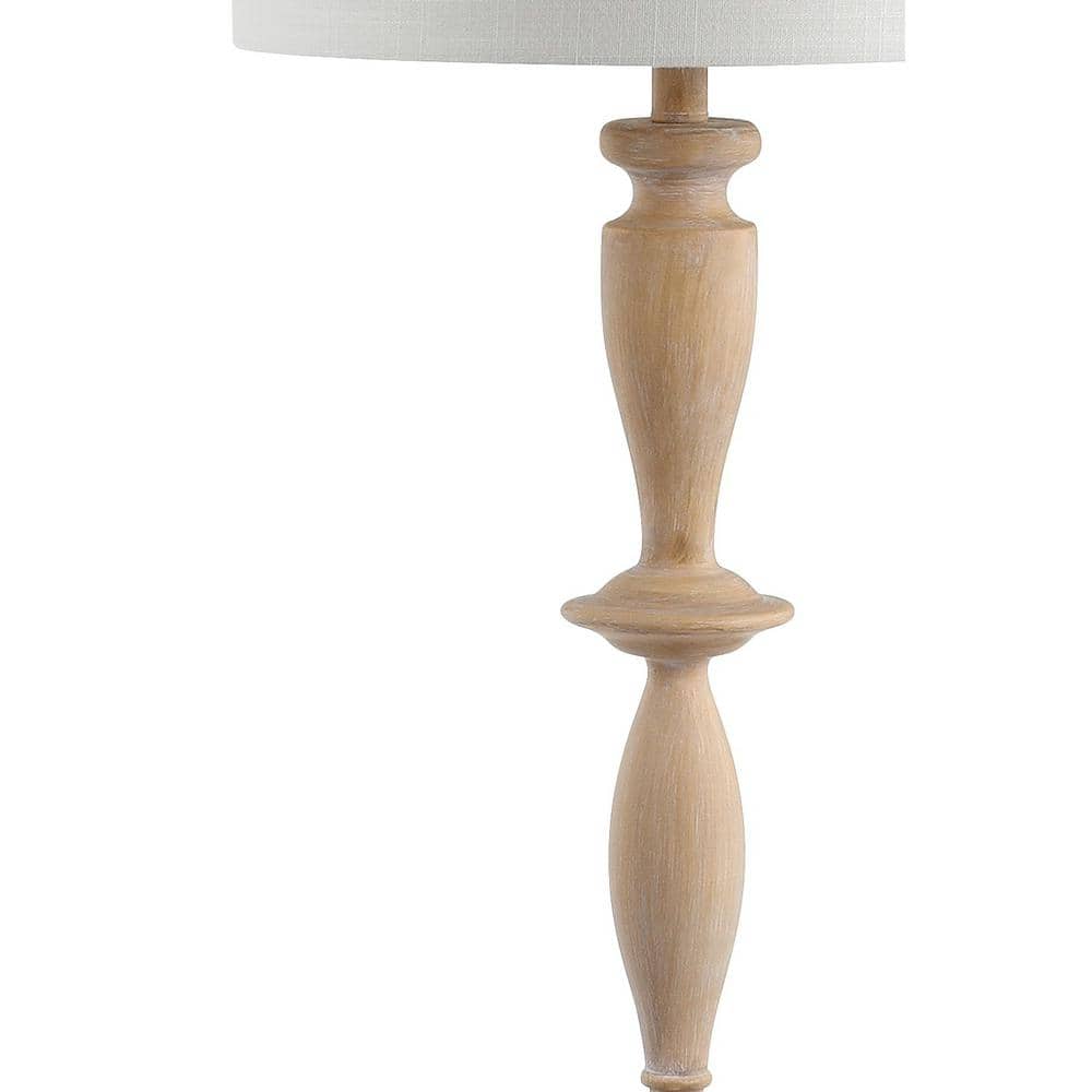 Aldrin Traditional Arc 63.5" White Resin LED Floor Lamp