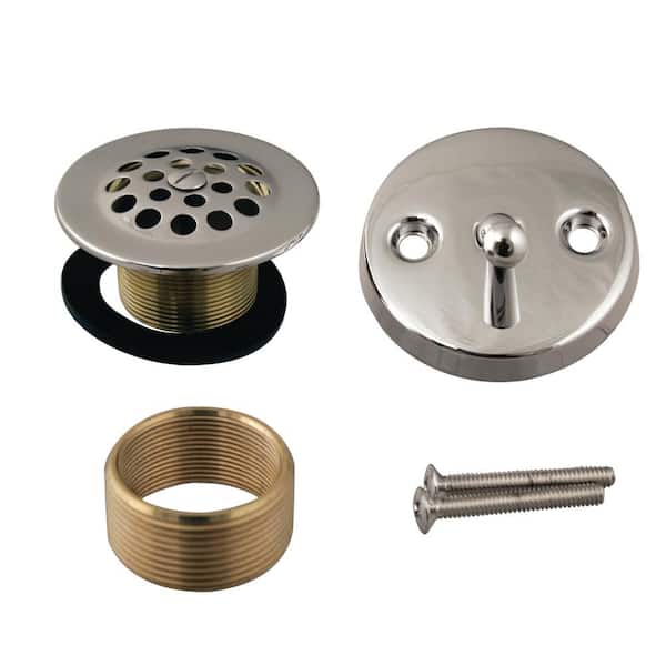 Westbrass Trip Lever Tub Trim Kit and Adapter in Polished Nickel