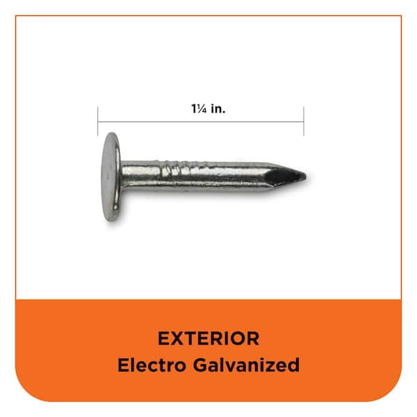 Everbilt 6D 2 in. Roofing Nails Electro-Galvanized 30 lbs (Approximately  4104 Pieces) 815680 - The Home Depot