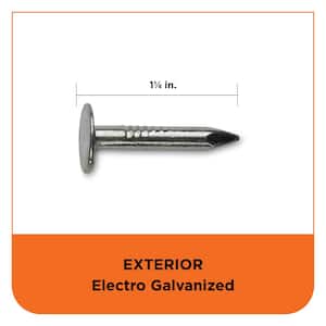 1-1/4 in. Electro Galvanized Roofing Nail 25 lbs. (5225-Count)