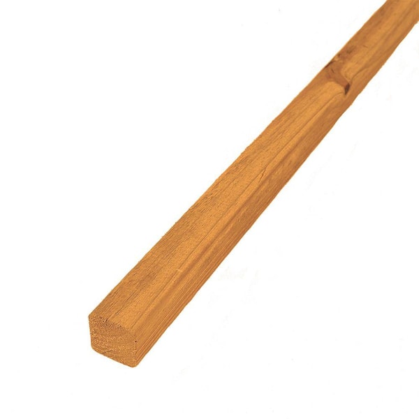WeatherShield 2 in. x 2 in. x 8 ft. #1 Cedar-Tone Pressure-Treated Board