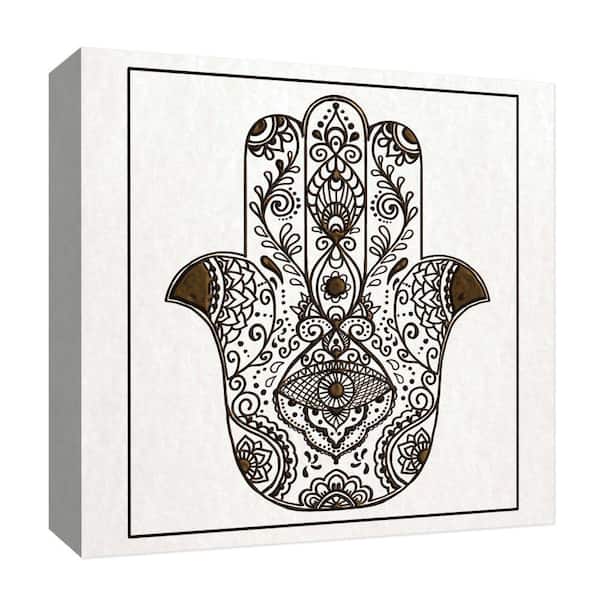 PTM Images ''Eye Palm II'' Canvas Abstract Wall Art 15 in. x 15 in.