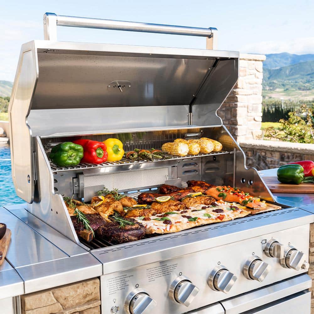 Spire 5-Burner Stainless Steel Propane BBQ Grill Island
