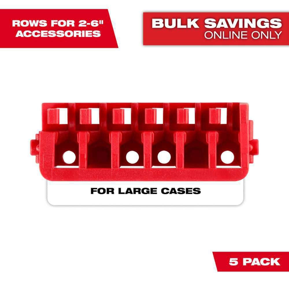 デコパ Milwaukee Large Case Rows for Impact Driver Accessories (5-Pack