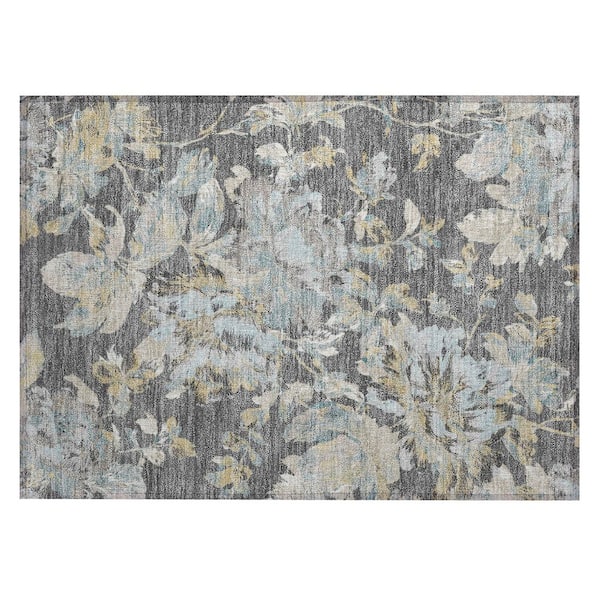 Chantille Machine Washable Indoor/Outdoor Abstract ACN3063 Gray 3 ft. x 4 ft. Area Rug