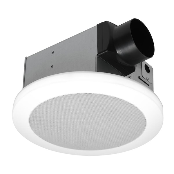 110 CFM 1.5 Sones Ceiling Bathroom Exhaust Fan with Bluetooth Speaker and Adjustable CCT LED Lights and Night Light