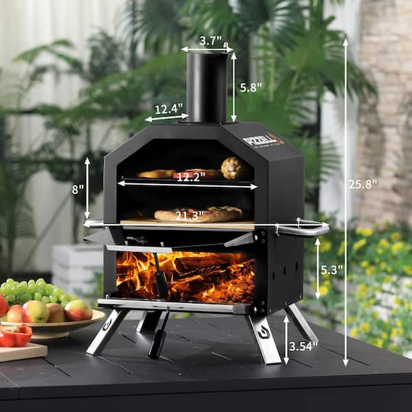 Pizza Oven For Grill Top Pizza Maker Outdoor Kit Cooking Stone Peel  Backyard BBQ