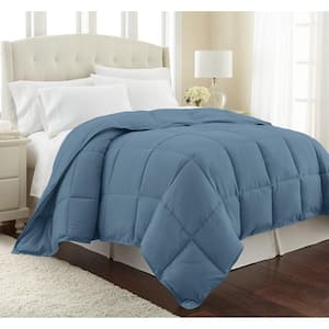 Vilano Down Alternative Coronet Blue Solid King Microfiber Comforter