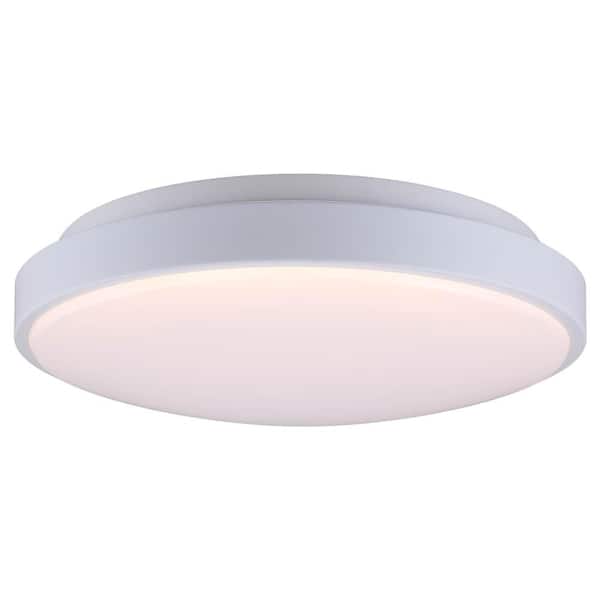 12 in. Smart Integrated Selectable LED Color Changing Flush Mount DS18916 The Home Depot