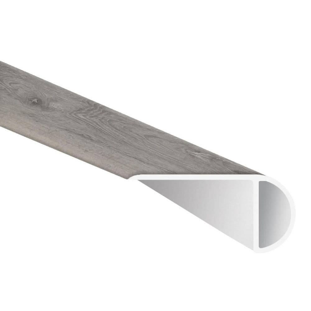 Lewes Gray 0.71 in. T x 2.16 in. W x 94 in. L Luxury Vinyl Overlapping Stair Nose Molding price history on PriceWatchPro