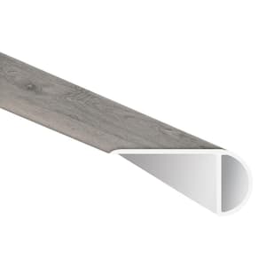 Lewes Gray 0.71 in. T x 2.16 in. W x 94 in. L Luxury Vinyl Overlapping stairnose Molding